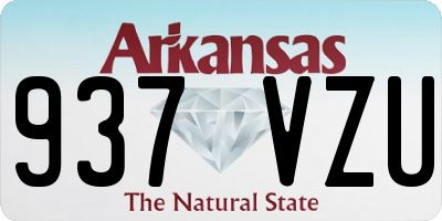 AR license plate 937VZU