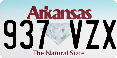 AR license plate 937VZX