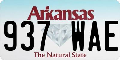 AR license plate 937WAE