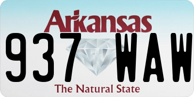 AR license plate 937WAW