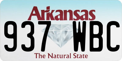 AR license plate 937WBC