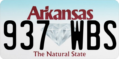 AR license plate 937WBS