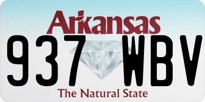 AR license plate 937WBV