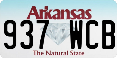 AR license plate 937WCB
