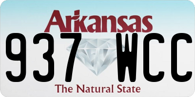 AR license plate 937WCC