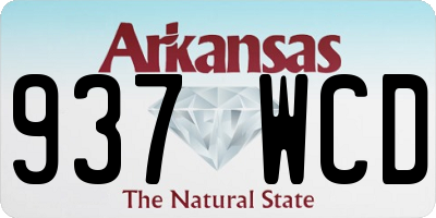 AR license plate 937WCD