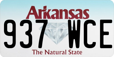 AR license plate 937WCE