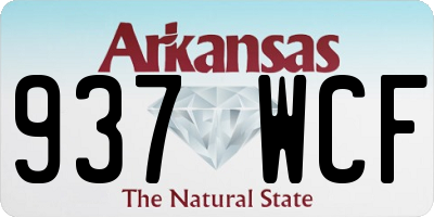 AR license plate 937WCF