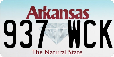 AR license plate 937WCK
