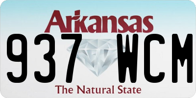 AR license plate 937WCM