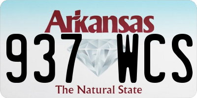 AR license plate 937WCS