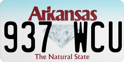 AR license plate 937WCU