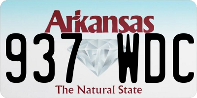 AR license plate 937WDC