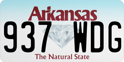 AR license plate 937WDG