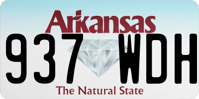 AR license plate 937WDH