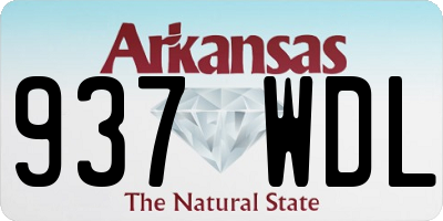 AR license plate 937WDL