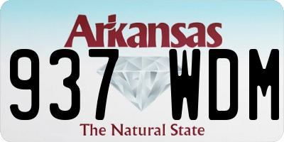 AR license plate 937WDM