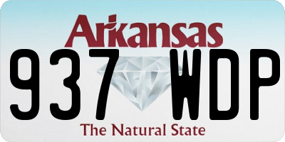 AR license plate 937WDP