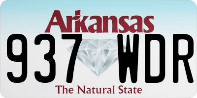 AR license plate 937WDR