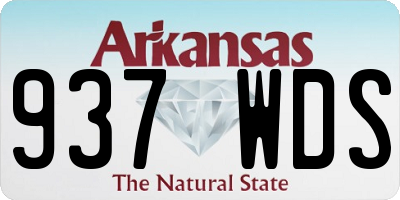 AR license plate 937WDS