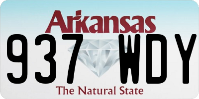 AR license plate 937WDY