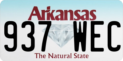 AR license plate 937WEC