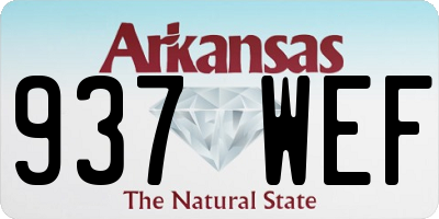 AR license plate 937WEF