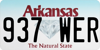 AR license plate 937WER