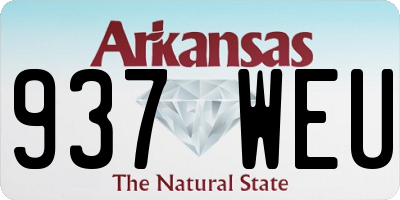 AR license plate 937WEU