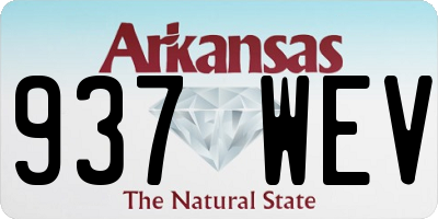 AR license plate 937WEV