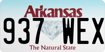 AR license plate 937WEX