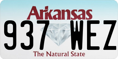AR license plate 937WEZ