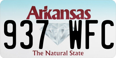AR license plate 937WFC