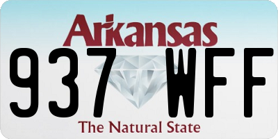 AR license plate 937WFF