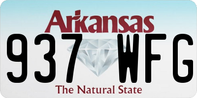 AR license plate 937WFG