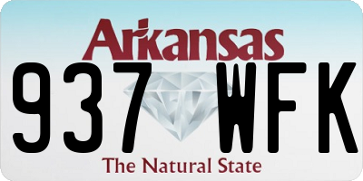 AR license plate 937WFK
