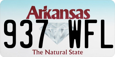 AR license plate 937WFL