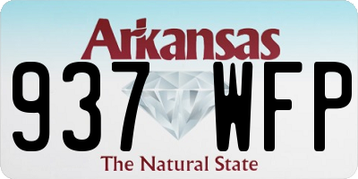 AR license plate 937WFP