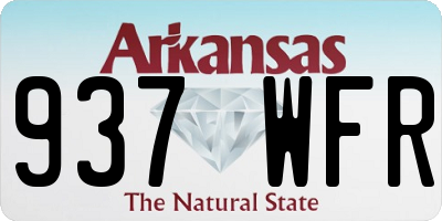AR license plate 937WFR