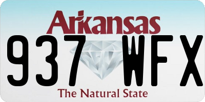AR license plate 937WFX