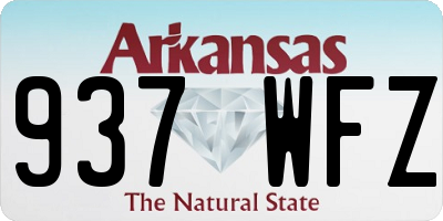 AR license plate 937WFZ