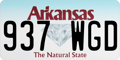 AR license plate 937WGD