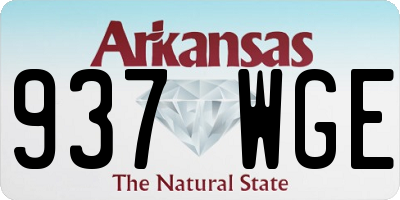 AR license plate 937WGE