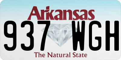AR license plate 937WGH
