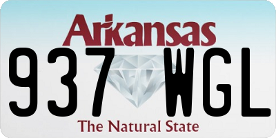 AR license plate 937WGL