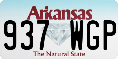 AR license plate 937WGP
