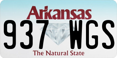 AR license plate 937WGS