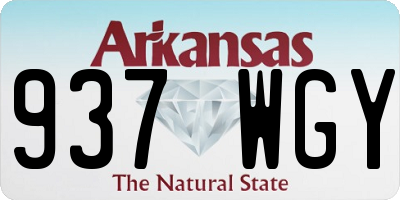 AR license plate 937WGY