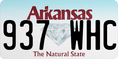 AR license plate 937WHC