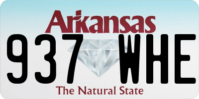 AR license plate 937WHE
